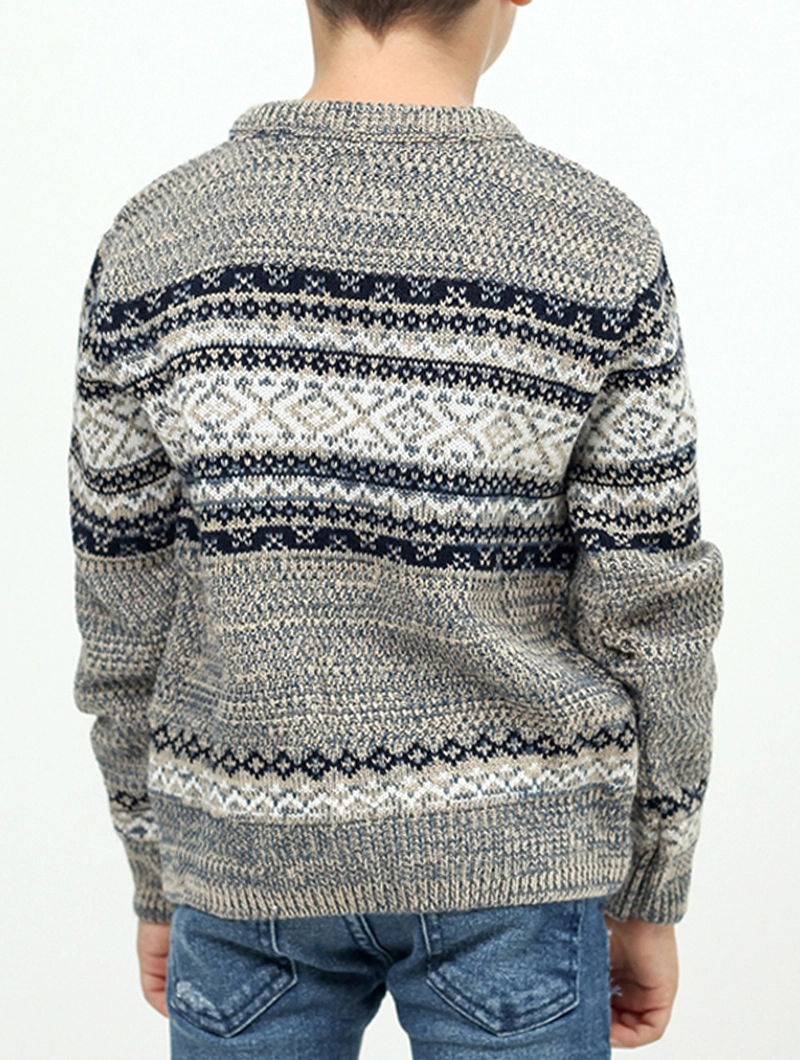 Pull jacquard garçon